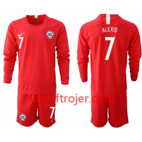 Chile Fodboldtrøjer ALEXIS 7 Børn Hjemmebanesæt 2018/19 Langærmet